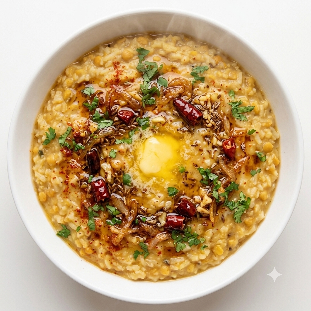 Butter Dal Khichdi (Tadka)